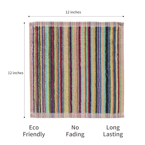 Oeleky Kitchen Dishcloths for Washing Dishes, Ultra Absorbent Dish Rags, Cotton Cleaning Cloths Pack of 8, 12x12 Inches (multi-1, 12x12 inch) - Image 4