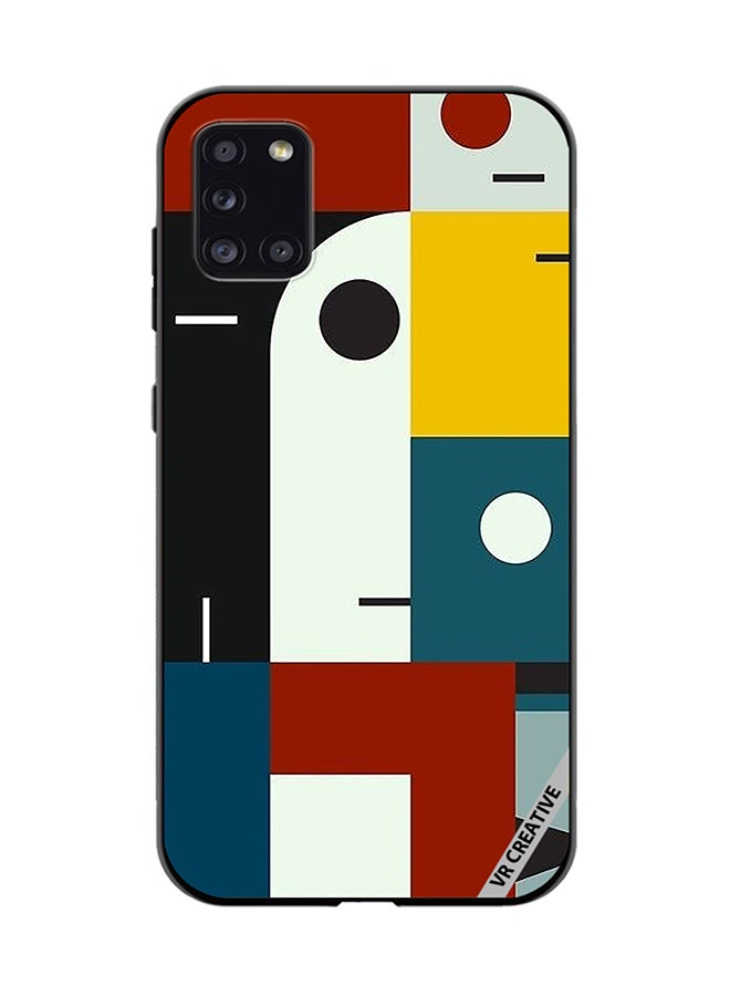 VR CREATIVE Protective Case Cover For Samsung Galaxy A31 Bauhaus Age Design Multicolour - Image 1