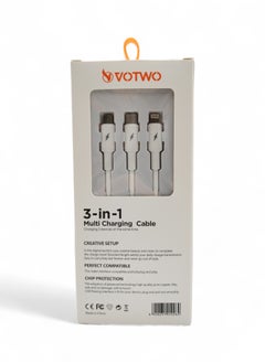 VOTWO 3-in-1 multi-purpose cable with USB input and Micro Tab C-iPhone output from VOTWO  - Image 2