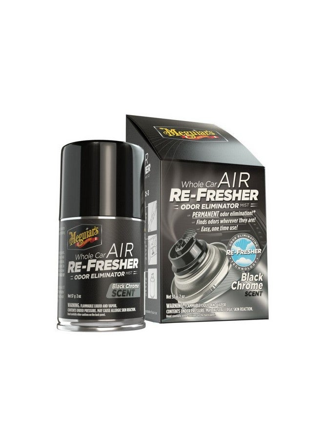 Meguiars Chrome Scent Car Odor Eliminator Mist Black 57 g G181302 - Image 1