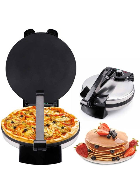 Household 5-in-1 Electric Pizza & Crepe Machine - Multi-Function Pancake, Spring Roll, Cake Stall Maker with Non-Stick Surface & Adjustable Temperature Control