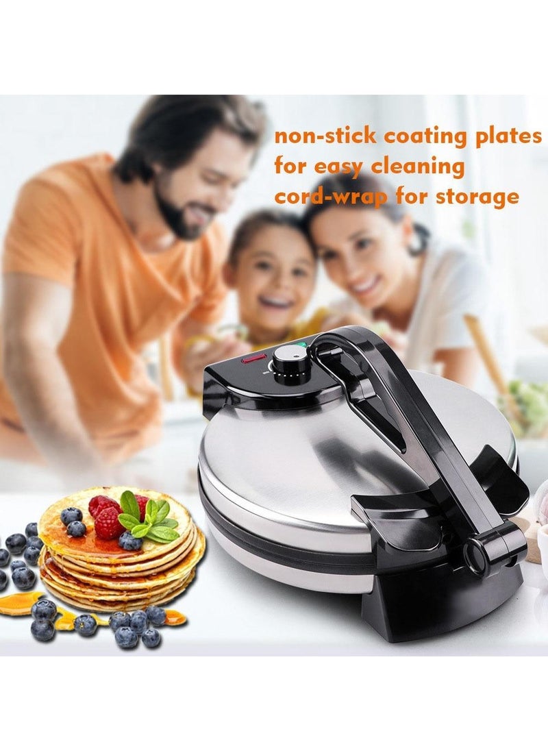 Generic - Household 5-in-1 Electric Pizza & Crepe Machine - Multi-Function Pancake, Spring Roll, Cake Stall Maker with Non-Stick Surface & Adjustable Temperature Control - Image 1