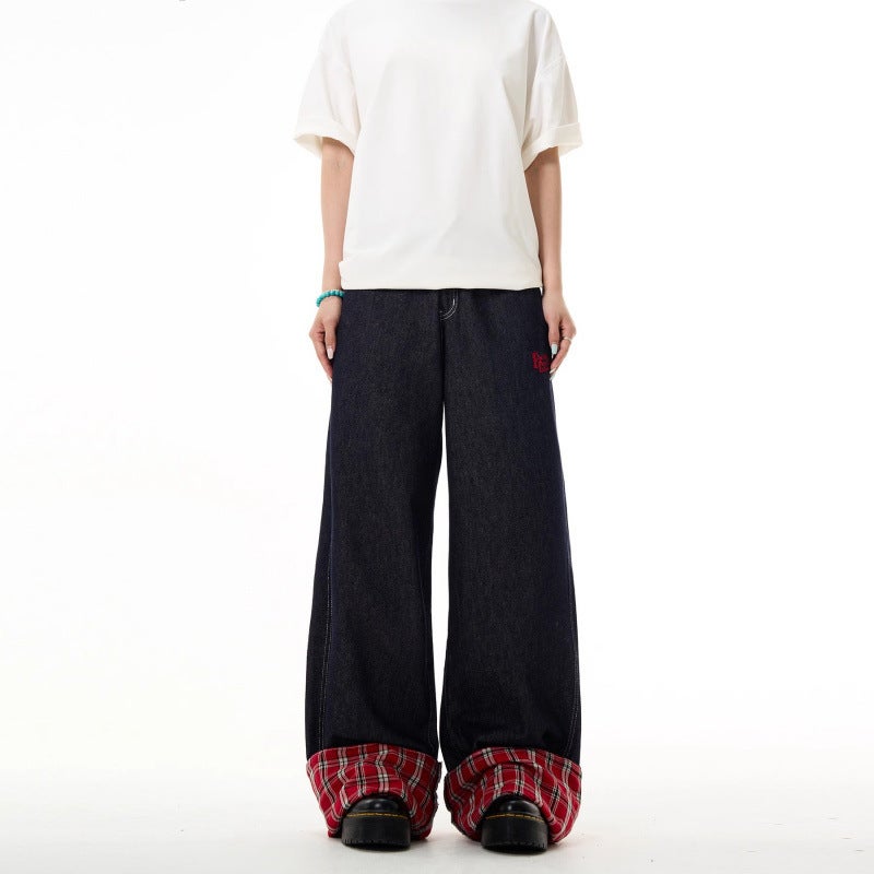 Unisex Classic Denim Jeans Loose Fit Daily Outdoor Wear - Image 3