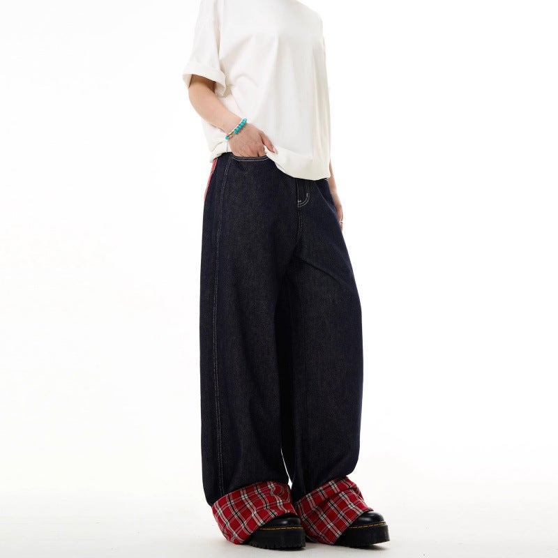 Unisex Classic Denim Jeans Loose Fit Daily Outdoor Wear - Image 4