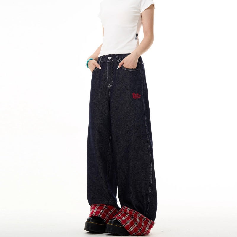 Unisex Classic Denim Jeans Loose Fit Daily Outdoor Wear - Image 2