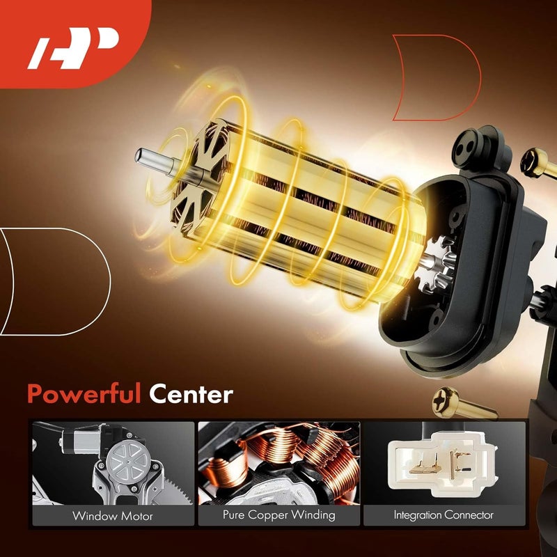 A-Premium Power Electric Window Regulator with Motor for Subaru Forester 2003-2008 Front Passenger Side - Image 4