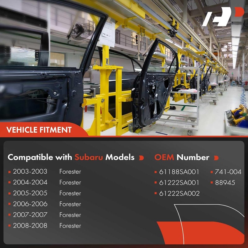 A-Premium Power Electric Window Regulator with Motor for Subaru Forester 2003-2008 Front Passenger Side - Image 3
