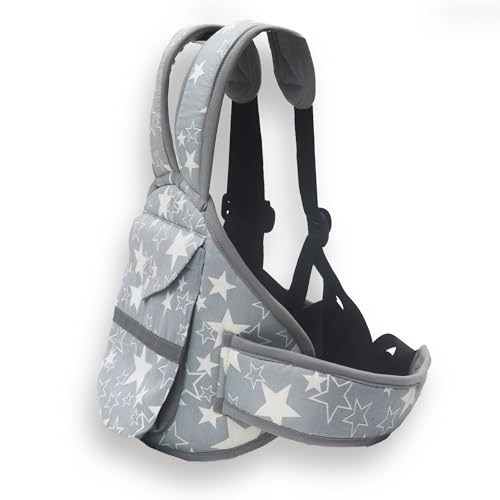 Kradyl Kroft Scooter Safety Belt | Two Wheeler Child Safety Seat Belt (Grey Star), 1 Count - Image 3