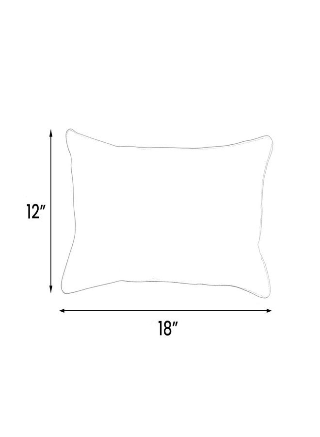 Covers & All Sunbrella Lumbar Throw Pillows Set of 2, Rectangular Outdoor & Indoor Cushions with Insert, Fade & UV Resistant Premium Fabric (12 x 18 in, Canvas Navy) - Image 3