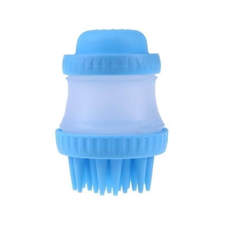 KPS Pet Massage Bathing Washing Brush | Pet Bathing Tool | Portable Rubber Bristles Grooming Brush | Shampoo Dispenser Comb For Pet | Pet Grooming Accessories (Pack of 1,Multicolor) - Image 1