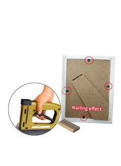 Y&D Picture Frame Stapler Point Drivers, Lightweight Framing Metal Dual Driver, Backing Stapler, with 10000 Nails, for Joiner DIY  - Image 4