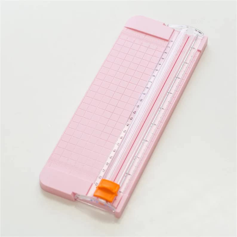 KRAFTMASTERS� Small Guillotine Paper Cutter, Cute Paper Cutting Board, Paper Trimmer, Paper Cutter with Ruler - Image 1