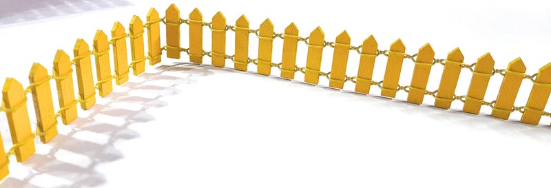 Ditya Crafts Wooden Miniature Garden Colourful Fencing for Art-Craft and DIY Project (Multicolor, 36"x 1") - Image 5