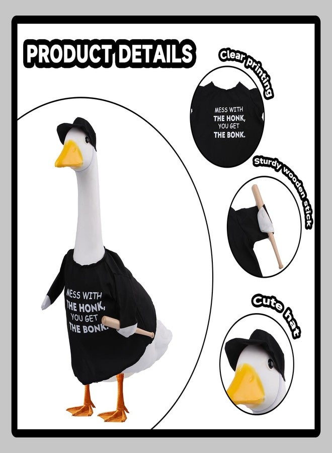 CAMDUCK Porch Goose Outfit Mess With The Honk You Get The Bonk Porch Sign Baseball Goose Clothes Costume Clothing for Outdoor Decor, Multicolor, One Size - Image 3