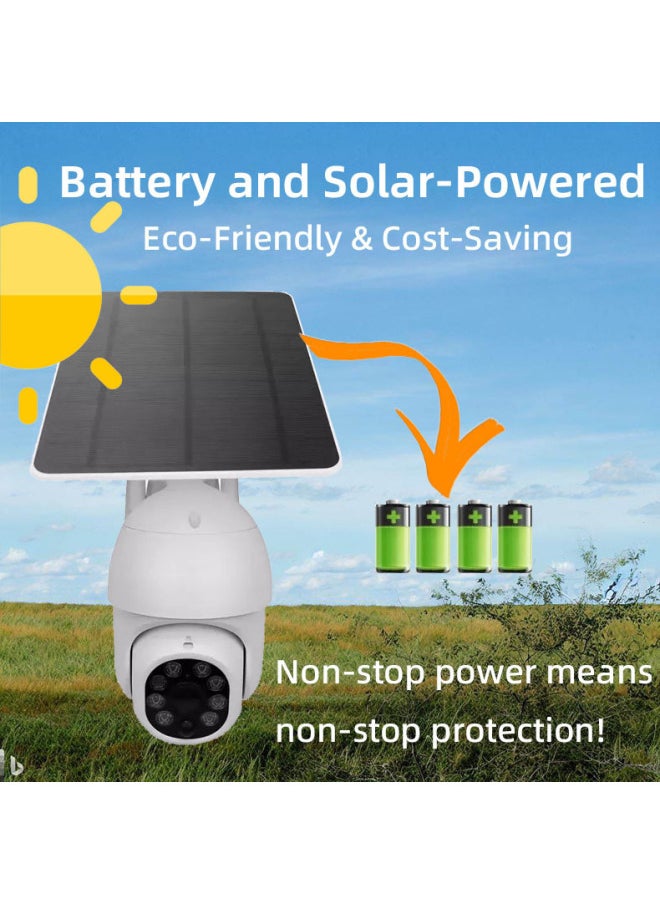 Generic Tuya Tuya Solar Surveillance Camera Outdoor Waterproof 4g Camera Mobile Phone Remote Hd Monitor-Body Color:4g Us Version Tuya Solar Camera + 128g Memory Card  - Image 5