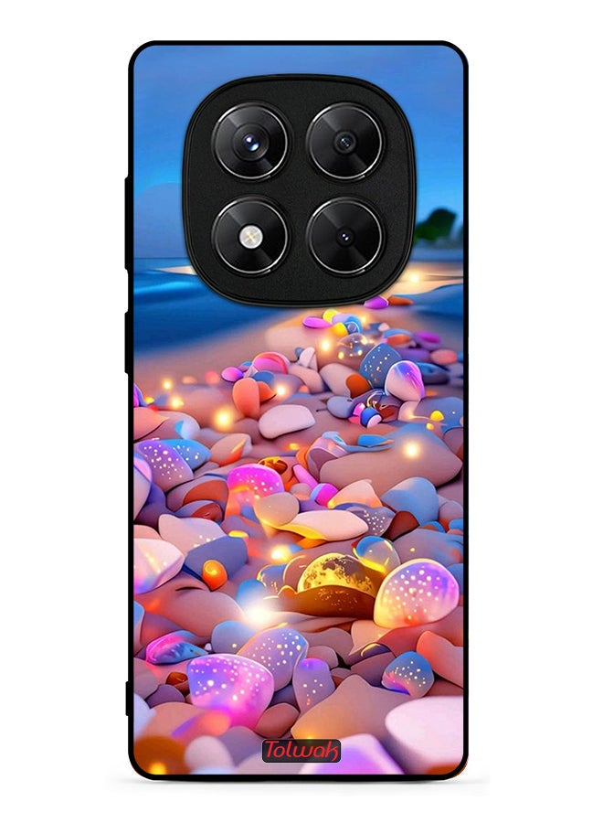 Tolwak Xiaomi Redmi Note 15 Pro 5G Protective Case Cover Printed Featuring Stones Art - Image 1