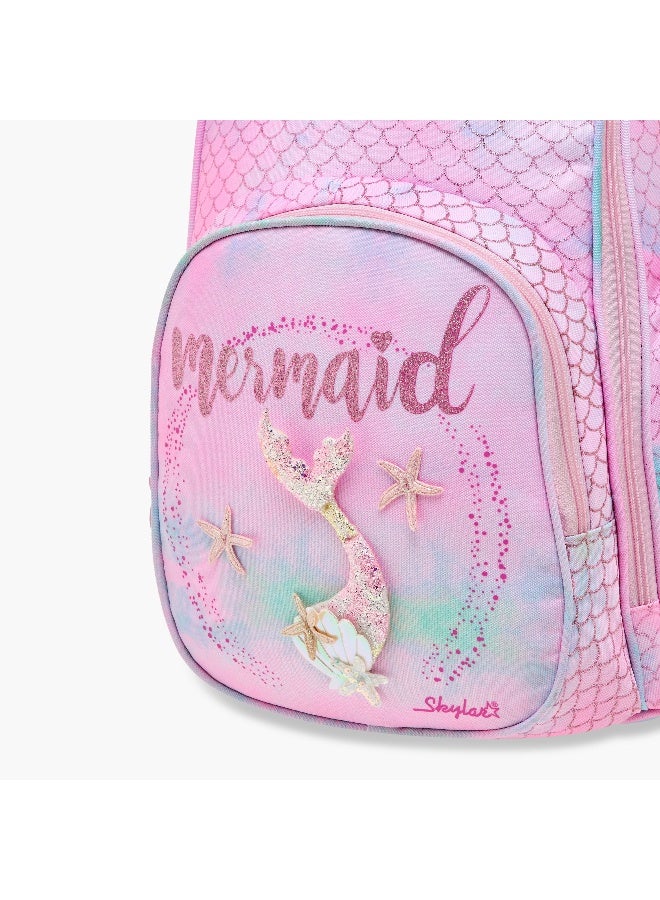 Skylar Mermaid Print Backpack for Girls - Image 5