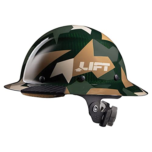 Lift Safety DAX Jungle Carbon Fiber Full Brim Hardhat - Image 1