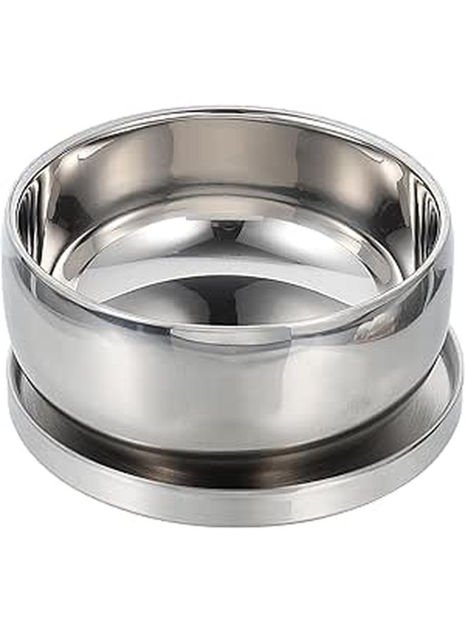 Stainless Steel Shaving Soap Bowl With Lid Mens Wet Shave Foaming Container - Image 1