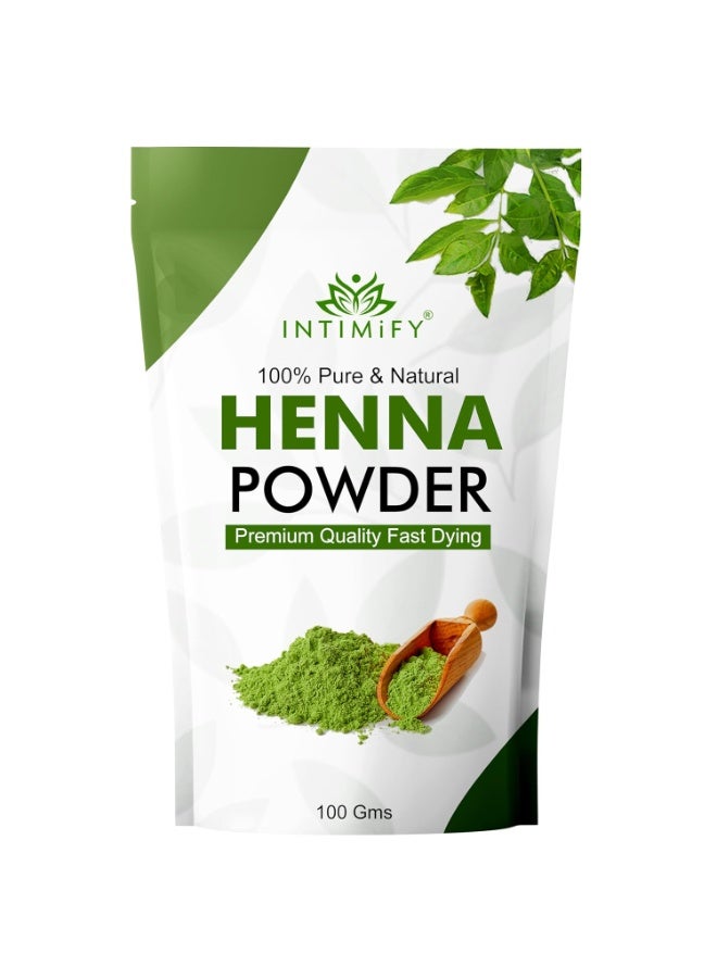 INTIMIFY مسحوق الحناء من إنتيميفاي لنمو الشعر وتلوينه، 100 غرام - Image 1