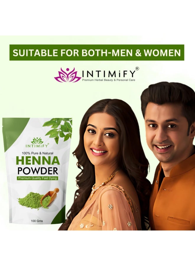 INTIMIFY مسحوق الحناء من إنتيميفاي لنمو الشعر وتلوينه، 100 غرام - Image 2