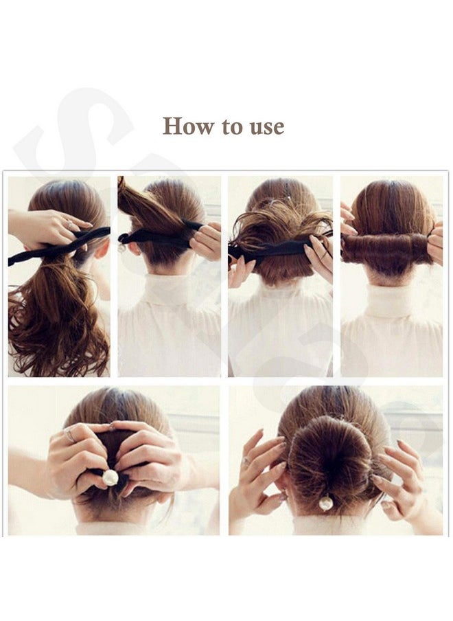 Sanas - 1 Pc Bun Clip Hair Donut Maker Magic Clip Twist Turn And Tie Pad Curler Shaper Sponge Donut Bun Maker Hair Styler Hair Styling Tool Diy Hairstyles Hair Accessory For Women And Girls - Pack Of 1 - Image 1