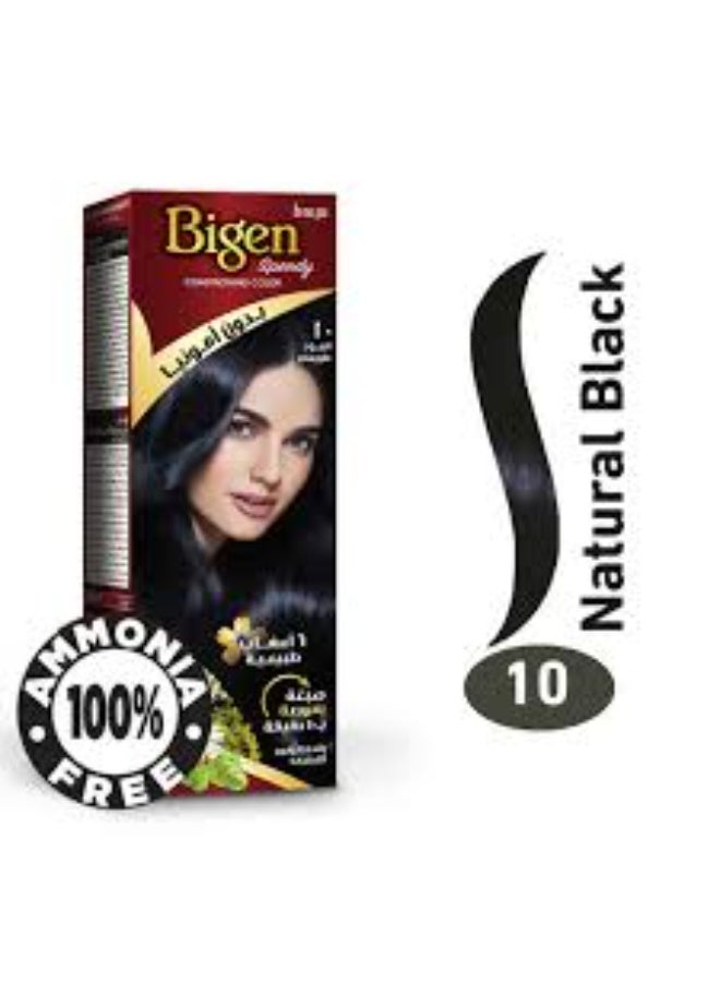 BIGEN Speedy hair dye COLOUR  without ammonia, natural black- 10