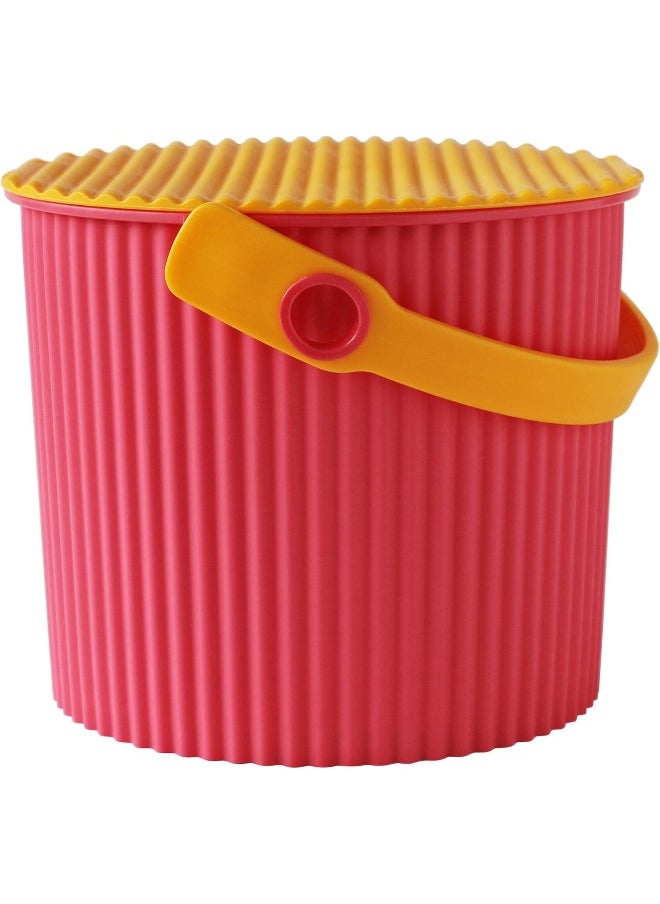 Hachiman - Hachiman Omnioutil Storage Bucket & Lid Mini Pink Orange - Image 1
