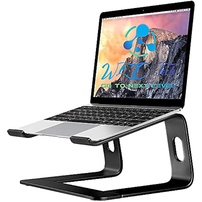 WEC-Tech ALUMINUM DETACHABLE LAPTOP RISER (BLACK, 10 -15.6IN) - Image 1