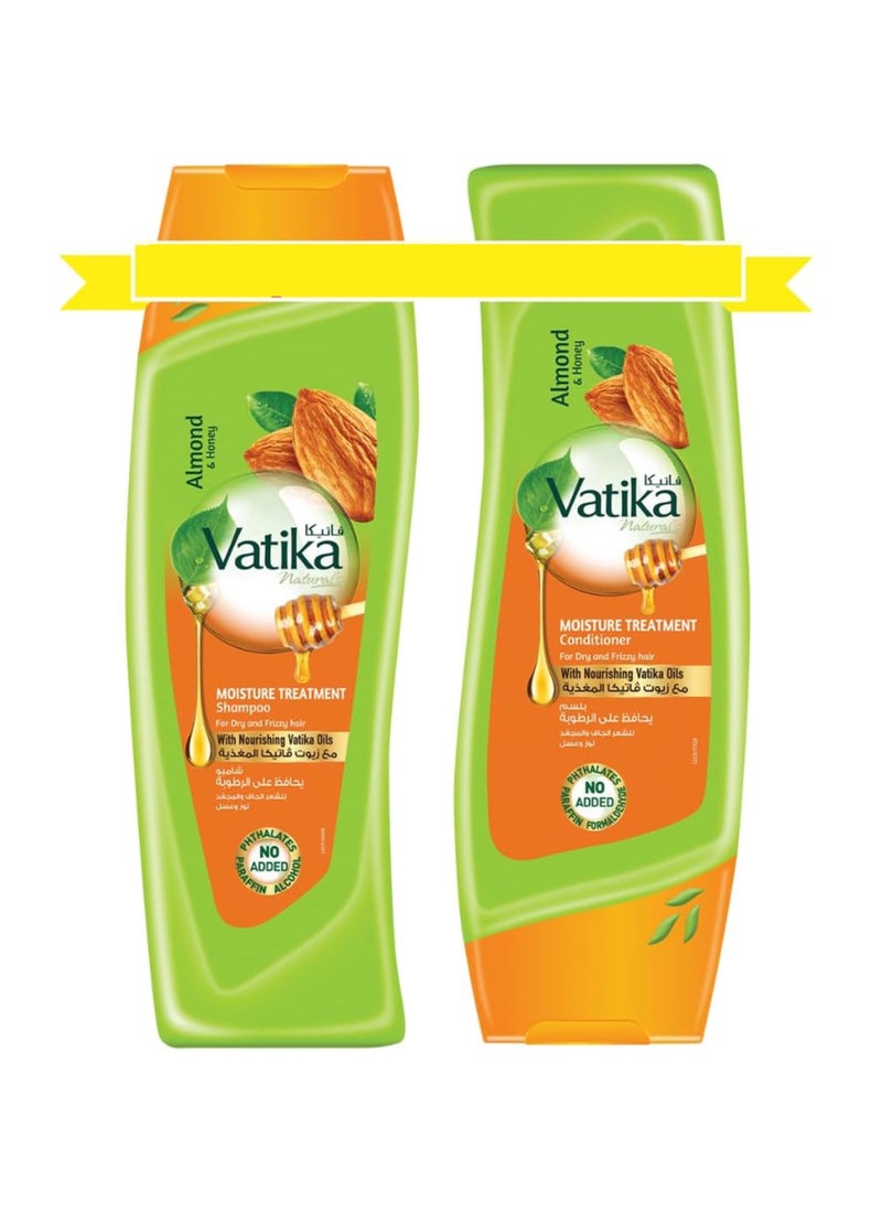 Vatika Naturals Moisture Treatment Shampoo And Conditioner 2 x 400ml - Image 1
