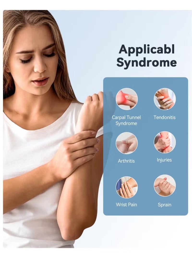 GUDOO - Wrist Brace for Carpal Tunnel Adjustable Knob Hand Brace Night Support Fits Right Hand for Tendonitis Arthritis Sprains Relief for Carpal Tunnel Syndrome Pain for Women And Men 5.5-8 inch - Image 1