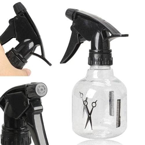 CINIDY CINIDY Multipurpose Professional Empty Spray Bottle for Home garden and Salon Use for Spraying Water on Face and Hair Dressing Black Transparant 2 pcs  - Image 3