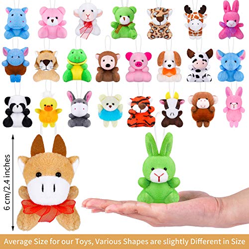 Ruisita 32 Pack Mini Plush Animals Toys Set Jungle Animal Plush Toys Stuffed Animals Set for Easter Hunts Basket Stuffers Easter Party Favor Goodie Bag Fillers - Image 5