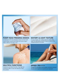 lakerain 2 Pcs Centella Sunscreen SPF50, Madagascar Moisturizing Non-Sticky Water-Fit Sun Serum for All Skin.  - Image 5