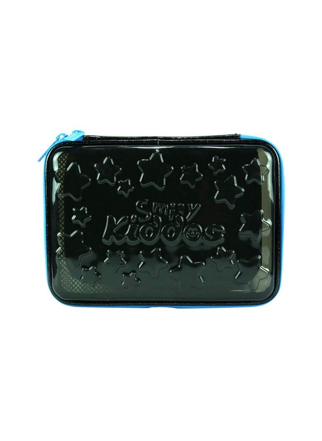 SMILY KIDDOS Smily Kiddos PVC Pencil case Black Kids Pencil case Transparent Pencil case Pencil case for Girls/Boys Big Capacity Pencil case Pencil Cases for Girls  - Image 1