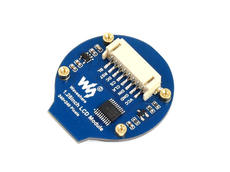 Waveshare وحدة عرض LCD دائرية بحجم 1.28 بوصة من Waveshare، 65 ألف لون RGB، دقة 240×240 مع واجهة SPI، مزود بسائق GC9A01، متوافقة مع Raspberry Pi 5/4B/3B/Zero/Zero W/Zero 2W/Pico/Pico W/Pico WH - Image 2