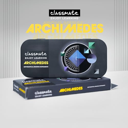 Classmate Archimedes Geometry Box | Die- Cast Compass | Mechanical Pencil | Double sided tray - Image 2