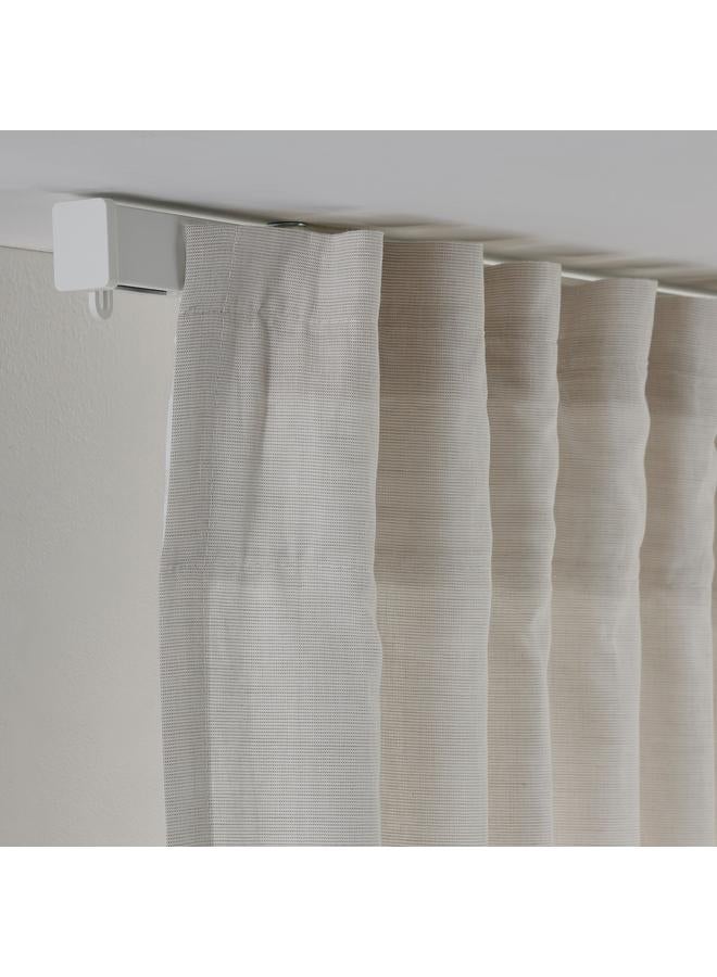 erorex Single track rail, included ceiling fittings/white, 140 cm - Image 3