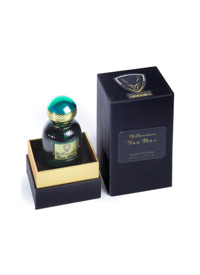 MILLENNIUM FRAGRANCES Millennium You Man Millennium Fragrances Fragrance for Men Perfume for Men Office Fragrance Office Perfume Amberwood Cedar and Guaiac Wood Chestnut Cinnamon Lavender Melon Mint  - Image 4