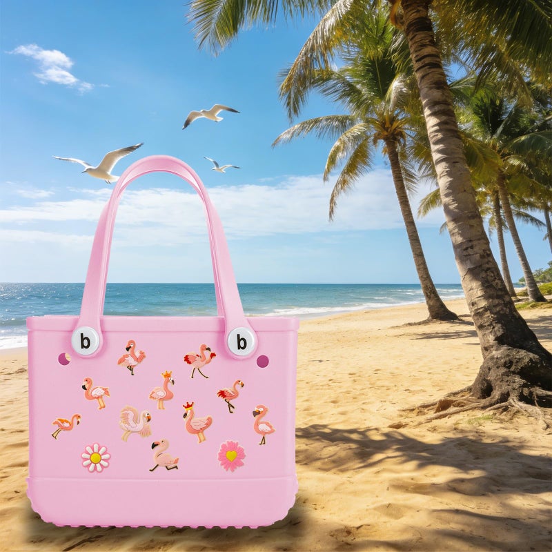 Yonuni 12Pcs Makeup Charms for Bogg Bag Accessories,Cute Bag Charms Compatible with Bogg Bag Original All Models and Simply Southern Totes,PVC Inserts Charm Rubber Beach Bag Accessories - Image 5