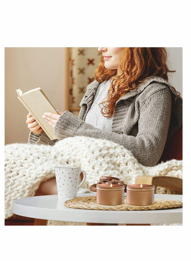 KASTWAVE Candle Jars, Candle Tins, Candle Making Kit, Containers Empty Tinplate Storage Candle Jars for DIY Candle Making, Candies, Gifts Treasures, Arts Crafts, Storage Candle Making Kits 8 Oz, 12 Pcs - Image 3