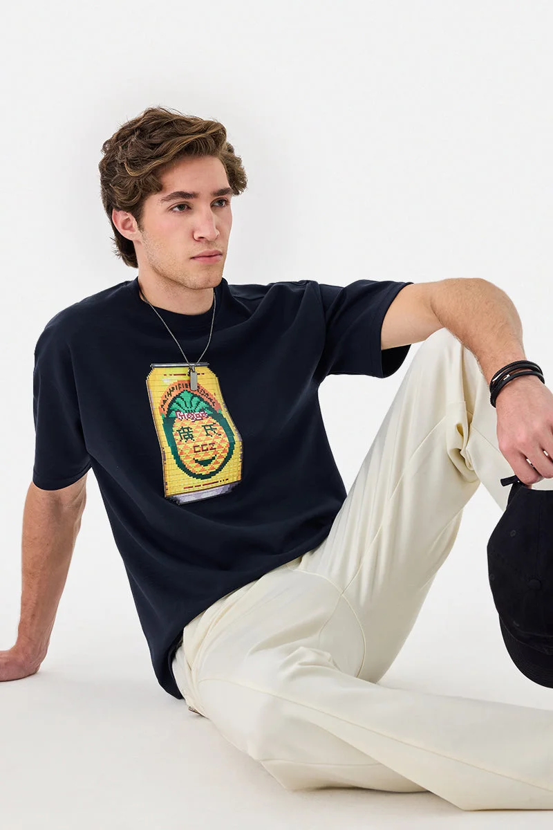 سنيتش تيشيرت جرافيك واسع