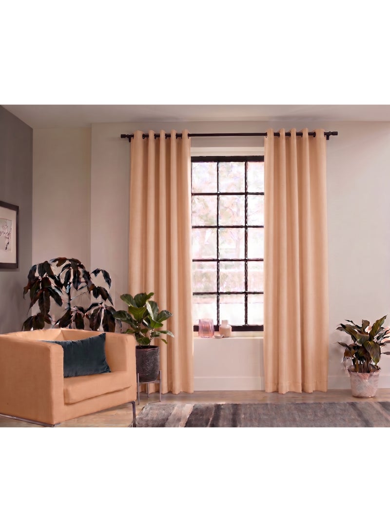 AMALI Elegant Blackout Curtains 2 Panel Set,16 Grommets, Size (L 274 x W 132) cm) for Living Room and Bedroom Shiny Polyester Fabric - Image 1
