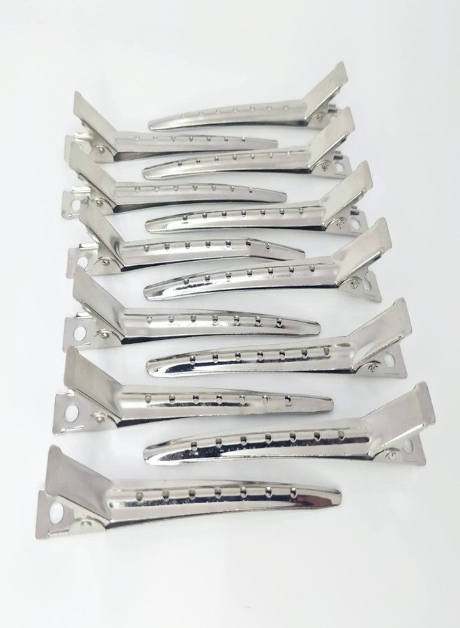 VIVIAN Steel section Clip For Hair Section & Partition For Hair Cut Salon Use Home use Hair styling Clip PACK OF 12PC - Image 5