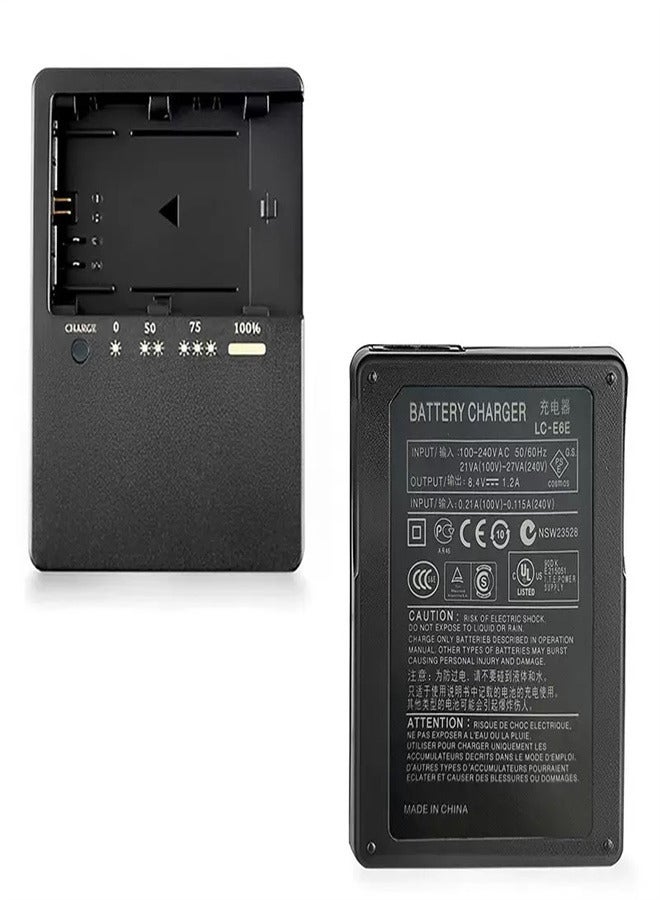 LP-E6 Camera Battery Charger for LC-E6 LC-E6N EOS 90D 80D 70D 60D 60DA 7D Mark II 7D 6D Mark II 6D 5D Mark IV 5D Mark III 5D Mark II Battery Quick Charger SLR Digital Power Supply  - Image 2