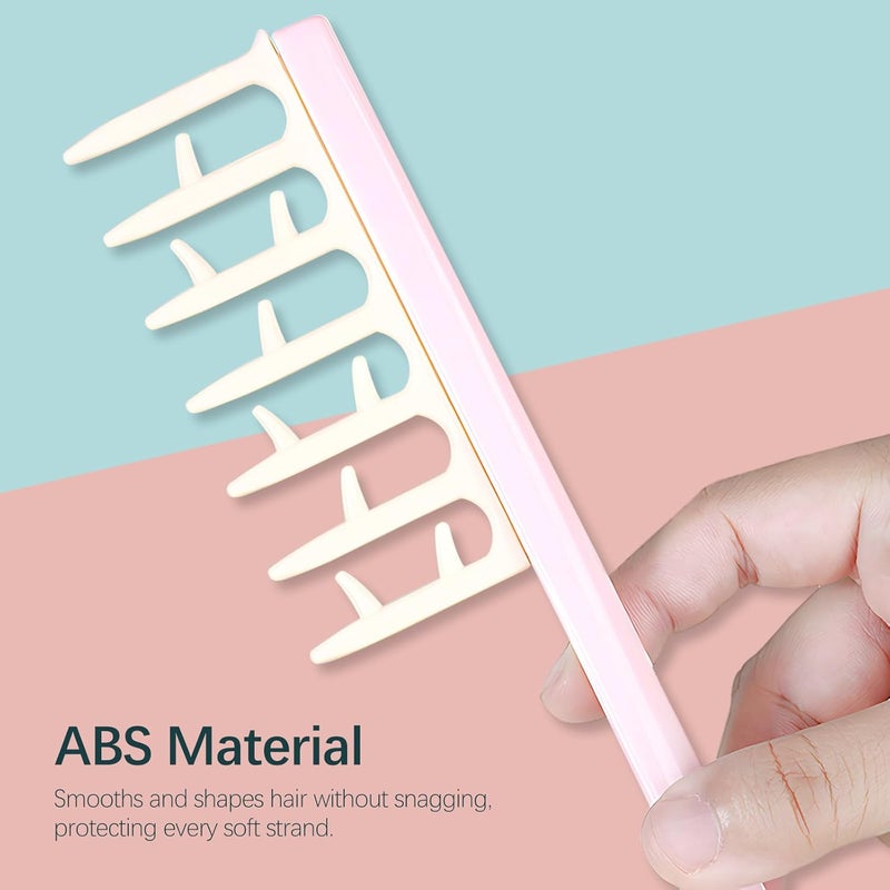 Kootinn 2pcs Antlers-shaped Seam Comb Set - Fluffy Ladies Styling Comb, Perfect Hairdressing Tool for Home, Salon, and Barber Shop Use. - Image 5