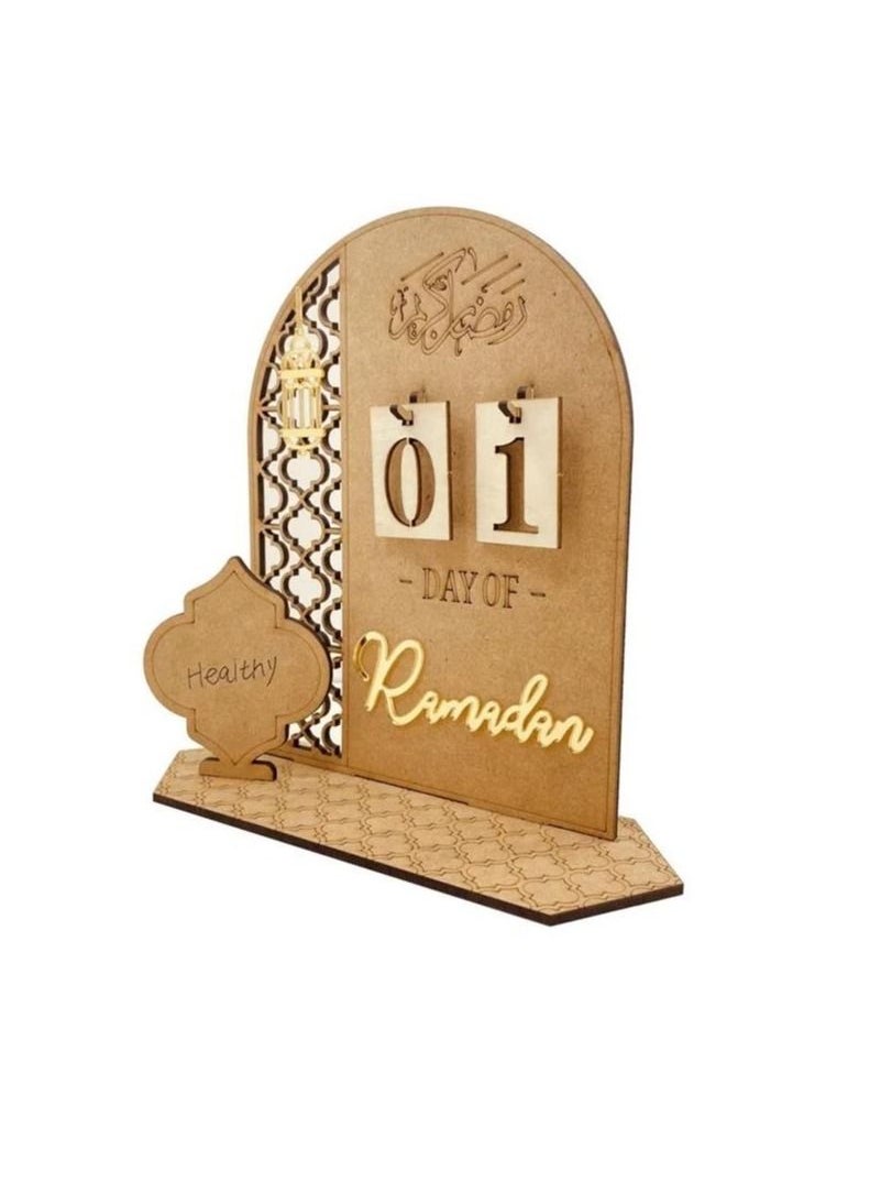 Y&D - Ramadan Advent Calendar Countdown Calendars Decorations For Home Table Desktop Ornaments Eid Gift - Image 1