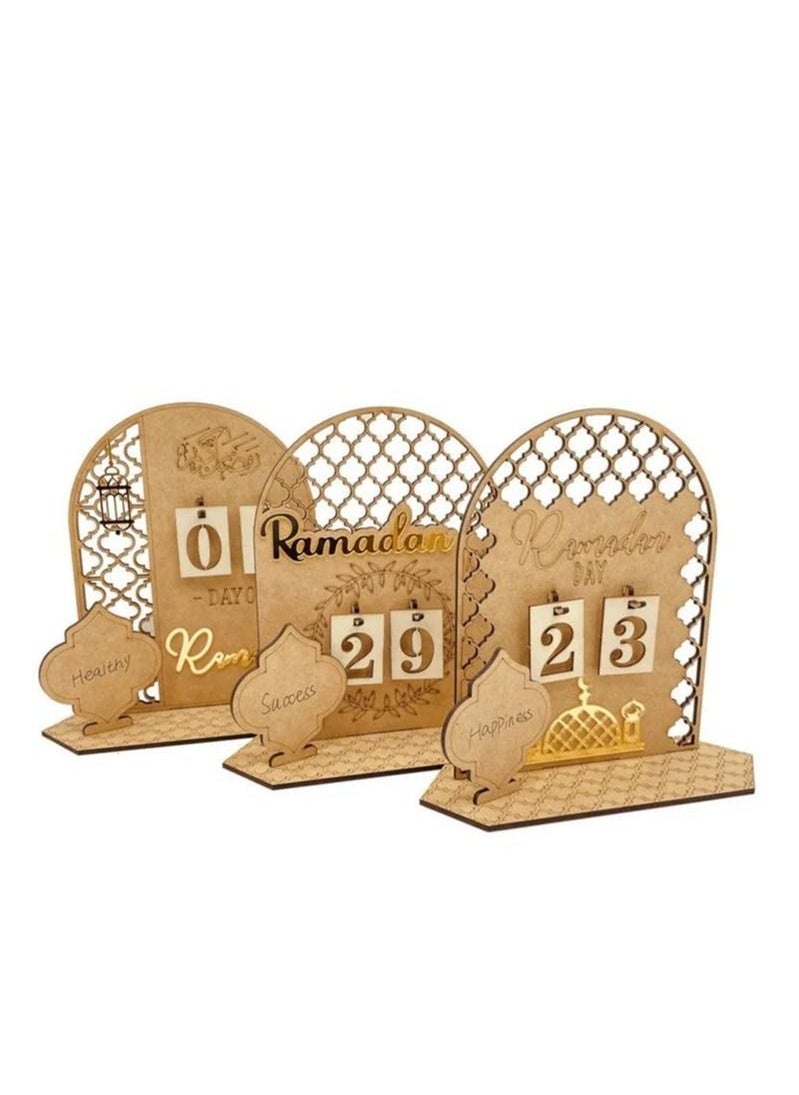 Y&D - Ramadan Advent Calendar Countdown Calendars Decorations For Home Table Desktop Ornaments Eid Gift - Image 1