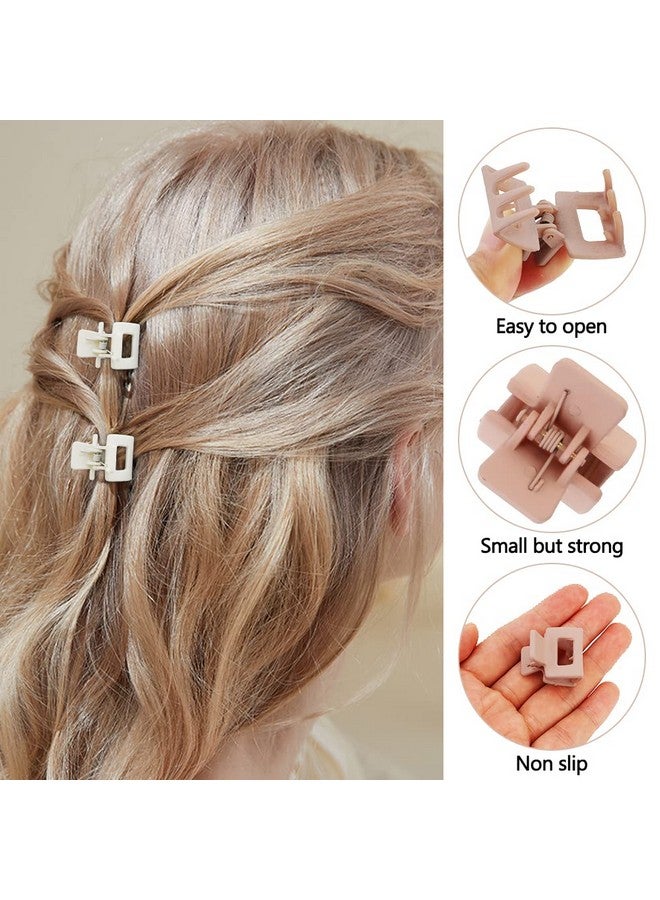 Ahoney Honey 10Pcs Small Hair Claw Clips For Women Girls 1Inch Mini Matte Hair Clips Tiny Claw Hair Clips For Thin Thick Medium Hair Cute Jaw Clips Strong Hold Hair Barrettes Clip With Gift Box (Neutral) - Image 4