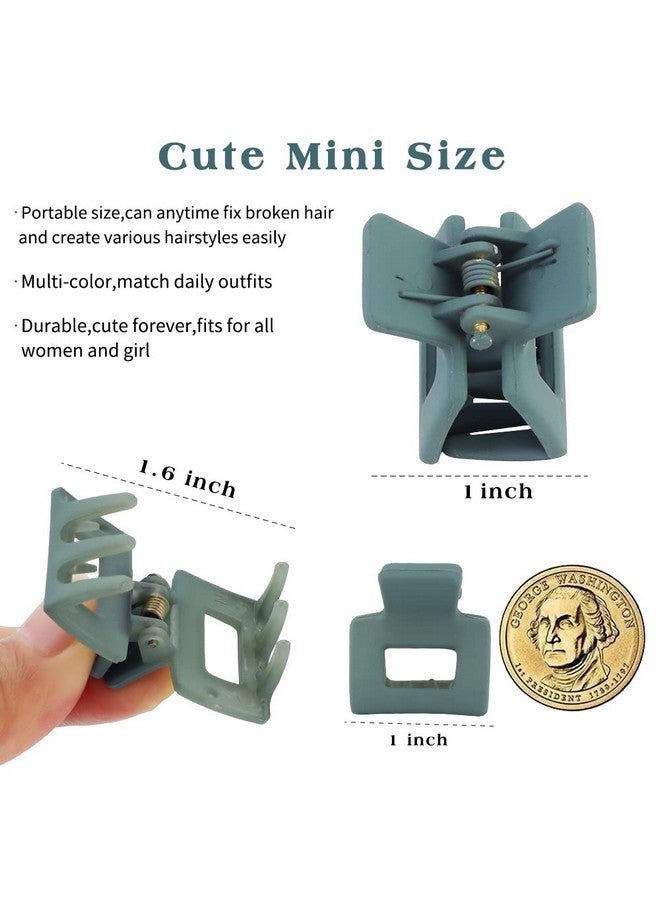 Ahoney Honey 10Pcs Small Hair Claw Clips For Women Girls 1Inch Mini Matte Hair Clips Tiny Claw Hair Clips For Thin Thick Medium Hair Cute Jaw Clips Strong Hold Hair Barrettes Clip With Gift Box (Neutral) - Image 3